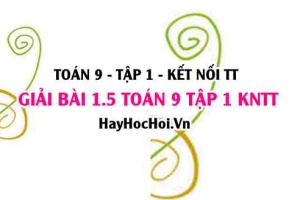 Giải 1.5 Toán 9 tập 1 SGK Kết nối tri thức